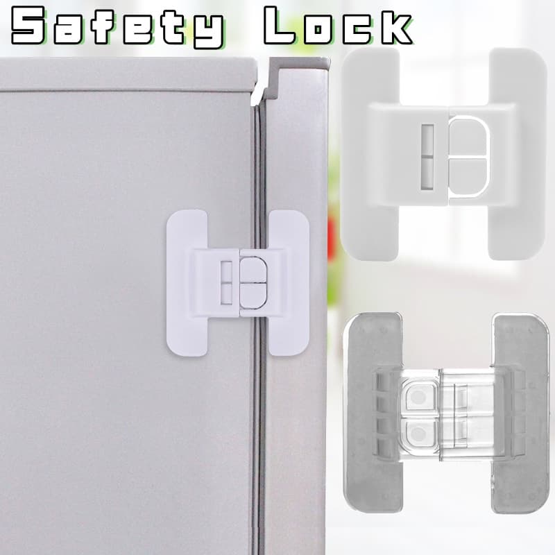 Trava De Armário Autoadesiva Forte/Fivela De Fixação De Porta De Geladeira Doméstica Universal Segurança De Mão Anti-Bel