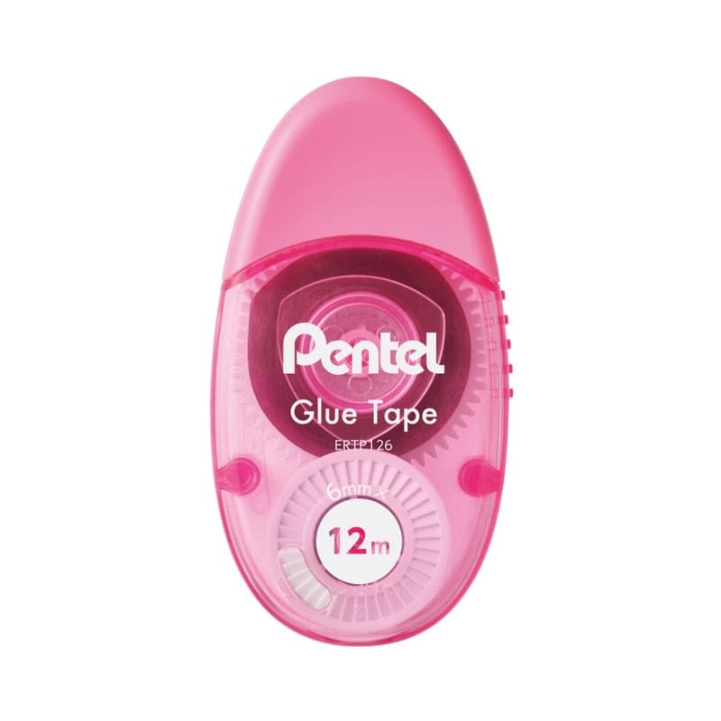 Cola em fita 6mmx12m Rosa Pentel