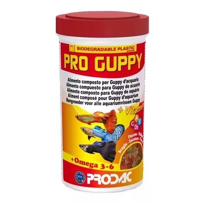 Ração Prodac Pro Guppy 20g Guppy (lebistes) Aumenta A Cor