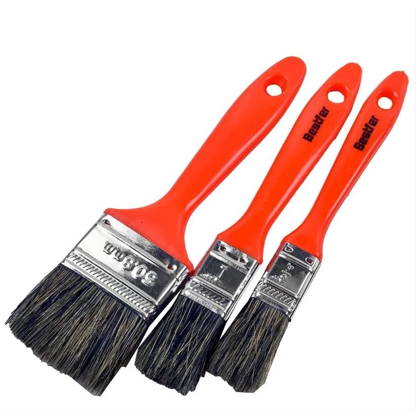 Kit 3 Pincéis de Pintura Trincha 19mm 25mm 50mm Bestfer