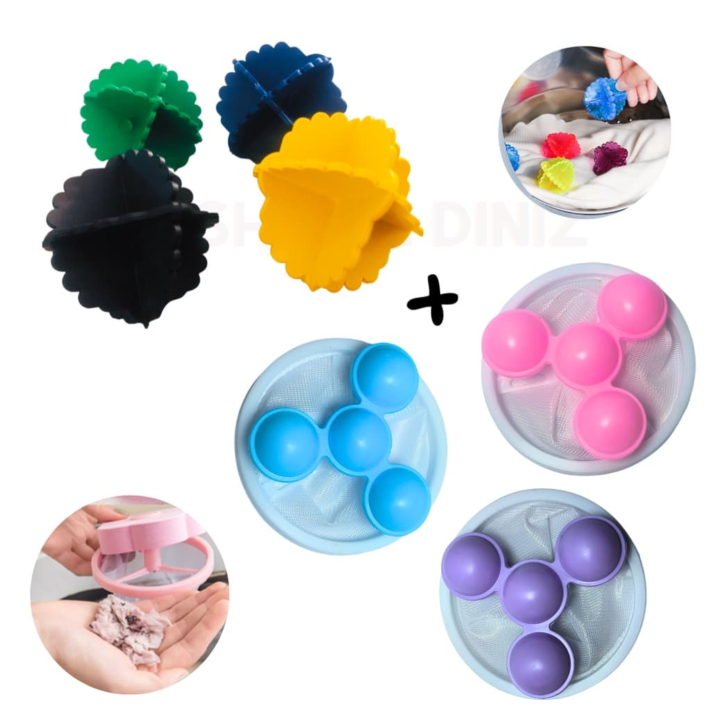 Esferas Bolinha Maquina Lavar Roupa Coletor Tira Pelo Fiapo