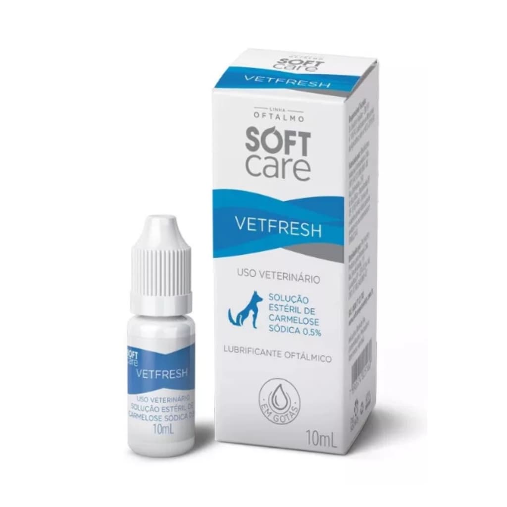 Colírio Lubrificante ocular Vetfresh 10ml Cão Gato Soft Care