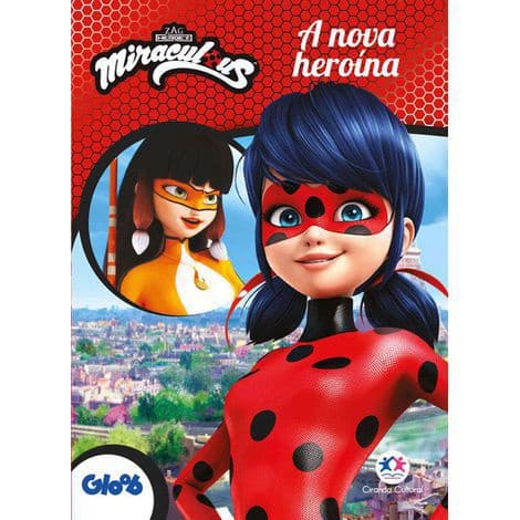 Kit com 8 livros - As aventuras de Ladybug Heroína