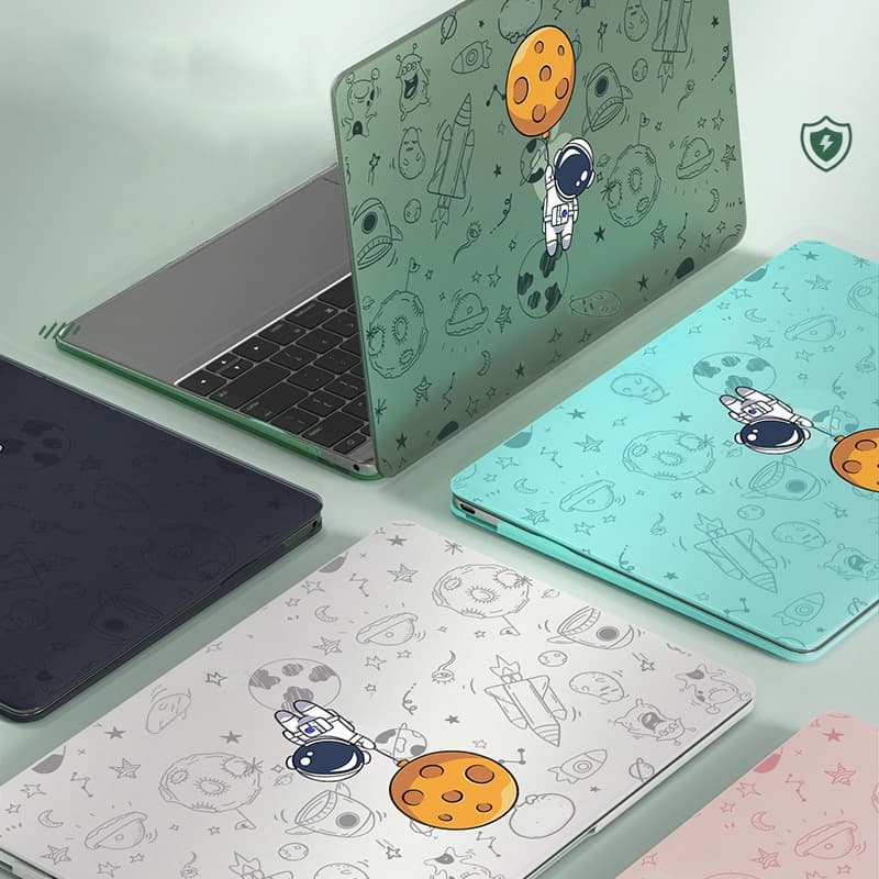 Capa Rígida Fosca Com Impressão De Astronauta Para MacBook Air Pro 13 Polegadas 14 15 16 2023 2022 M2 2021 M1 2020 Prote
