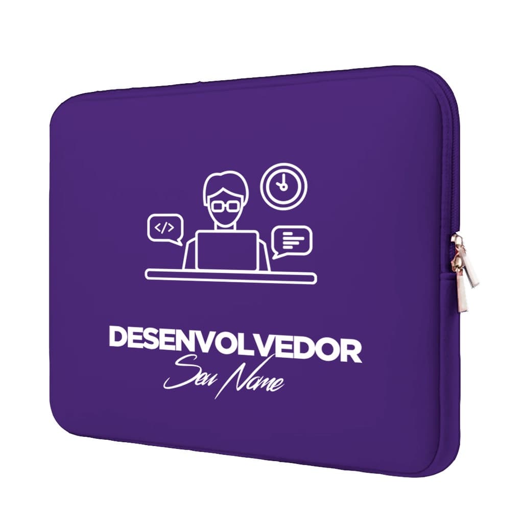 Capa Case Pasta Maleta Notebook Macbook Personalizada Neoprene 15.6/14.1/13.3/12.1/11.6/17.3/10.1 Programação 2