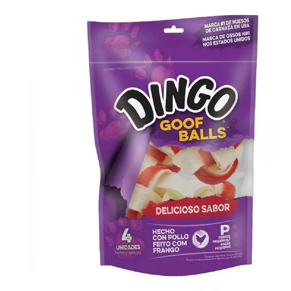 Osso Dingo Caes Premium Goof Balls 4 Pk