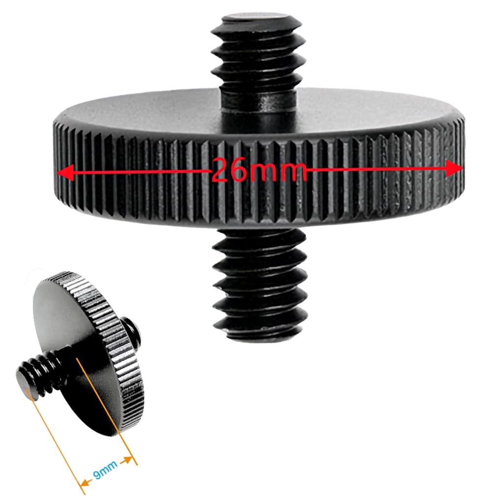 Adaptador Parafuso Disco 1/4 - 1/4 (9) ( Rosca Tripé Câmera )