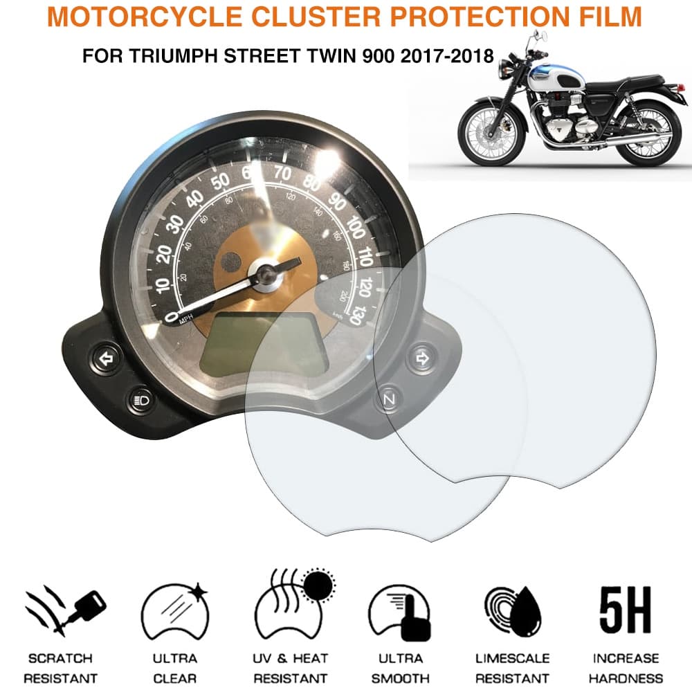Para TRIUMPH STREET TWIN 900 2017 2018 Acessórios Da Motocicleta Cluster Proteção Contra Riscos Filme Protetor De Tela P