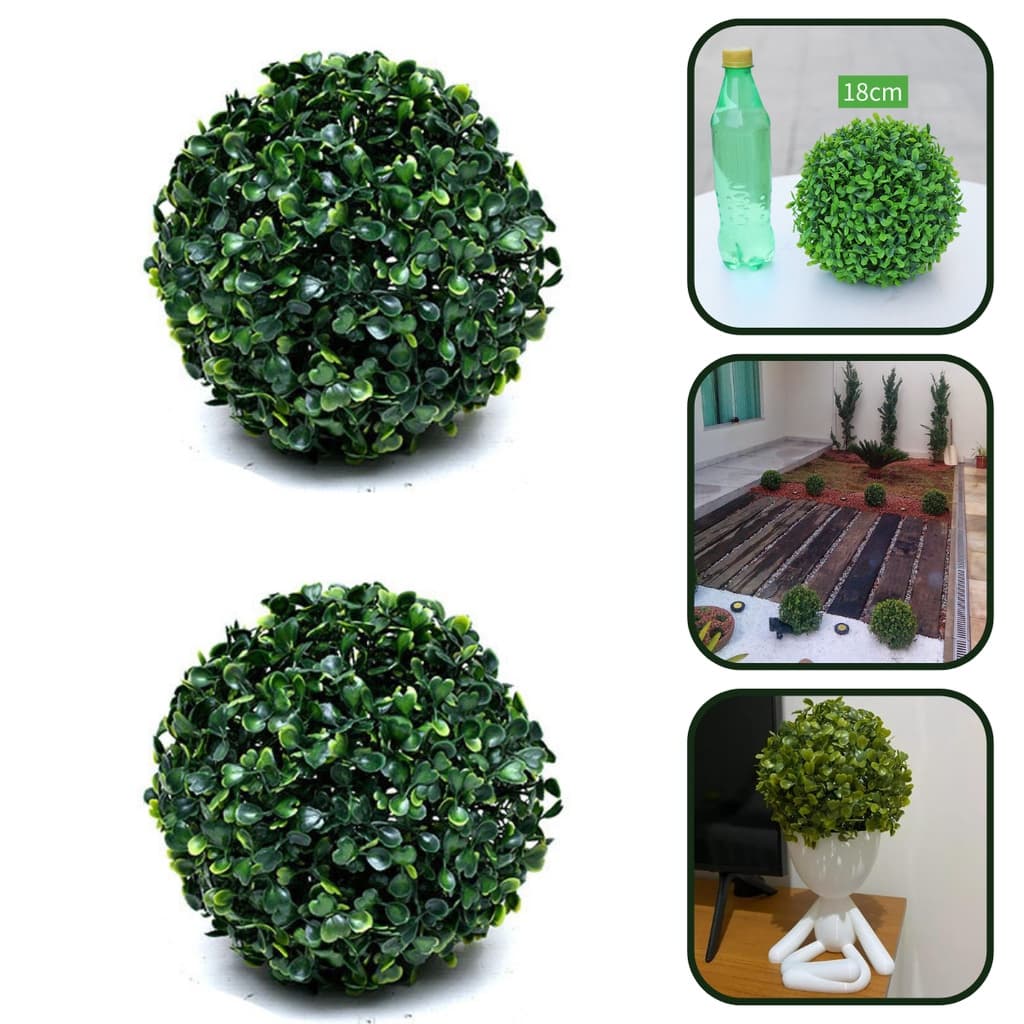 Kit 2 Unidades Buchinhos 18CM Grama Artificial Decoração