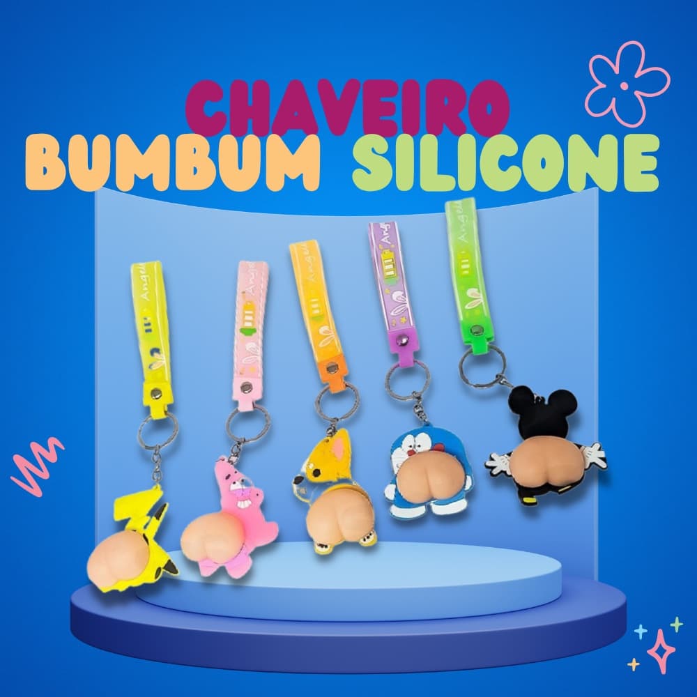 Chaveiro Bunda de Silicone Sortido