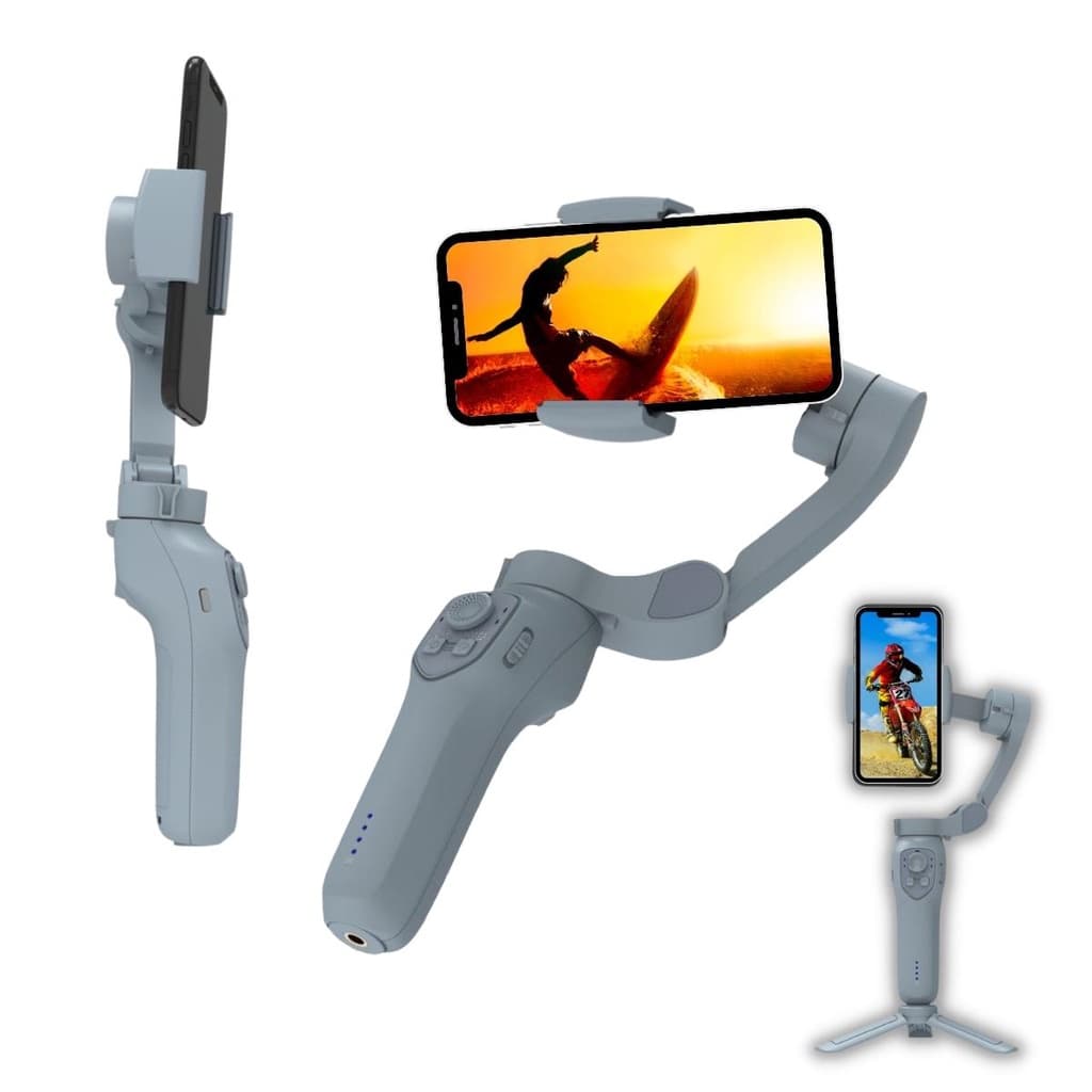 Estabilizador Gimbal de Celular Profissional L7Cpro com 3 Eixos Dobráveis