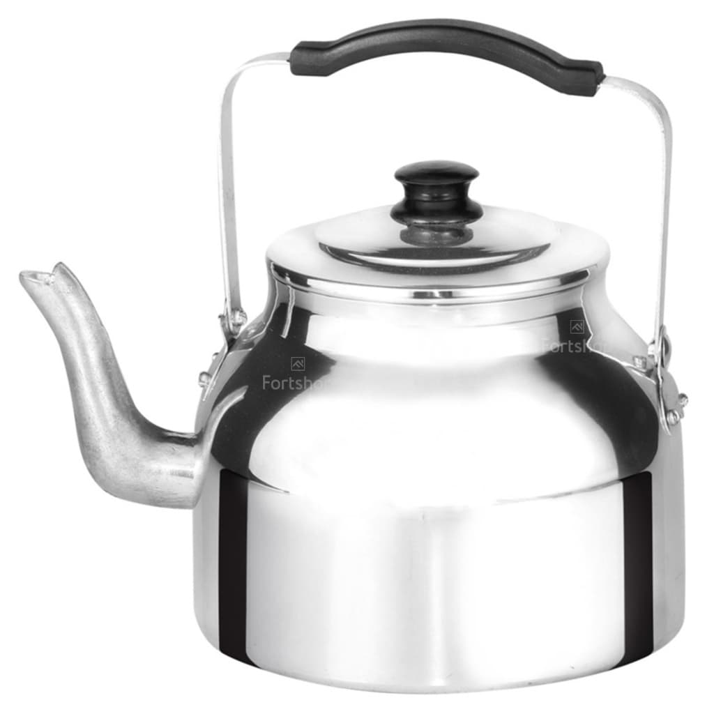 Chaleira Tradicional Reforçada Em Alumínio 3,7 Litros Chá Café Leite Bule Cozinha