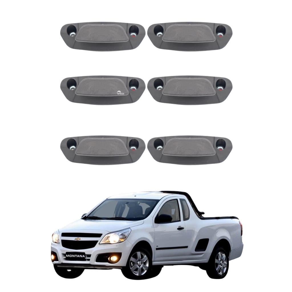 Kit 6 Ganchos Amarração Carga Carroceria Gm Montana