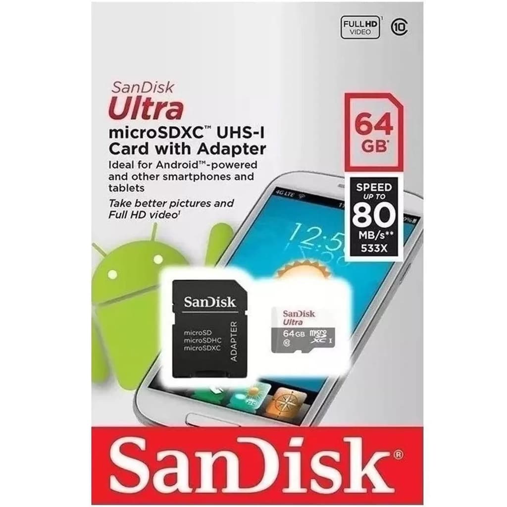 Cartão de Memória SanDisk Micro SD Ultra Classe 10