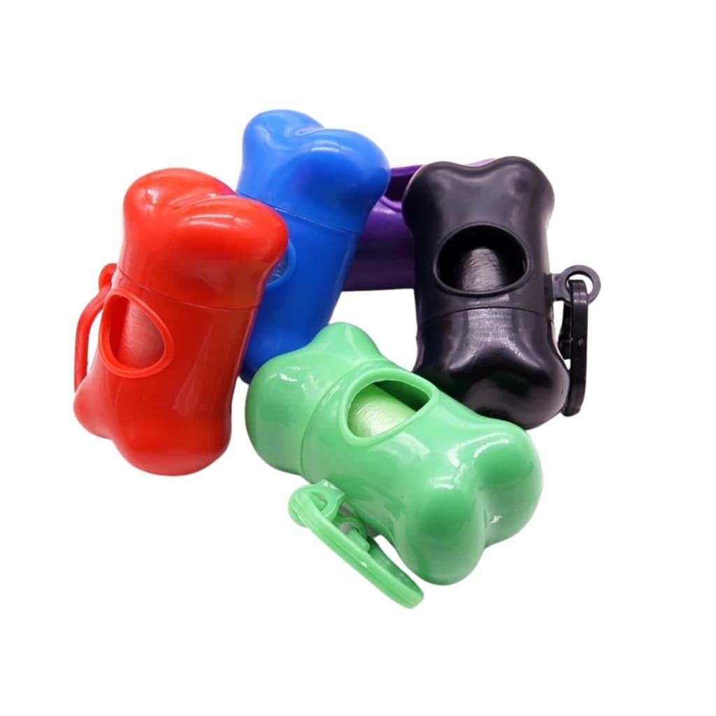 Kit Cata Caca com Porta Saquinho para Cachorro Gato Pet c/ 2 Refil Sacola Plástica Higiene