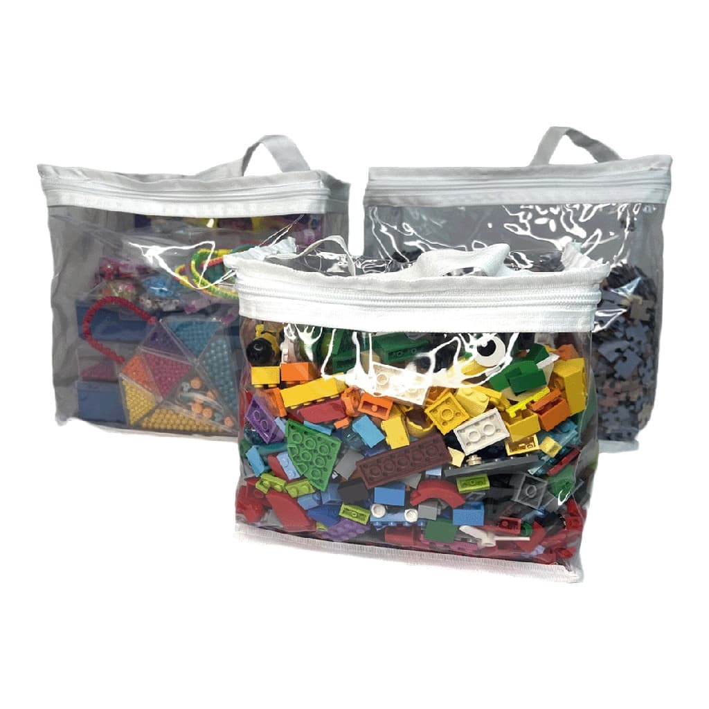 Kit Organizador Multiuso porta treco de Brinquedo com ziper P,M,G