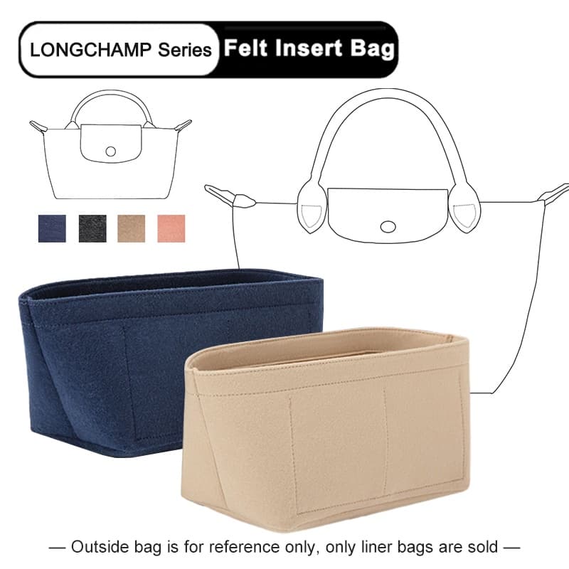 EverToner Bolsa Interna De Feltro Para LONGCHAMP LE PLIAGE Series mini XS Sml De Inserção Organizadora Acessórios