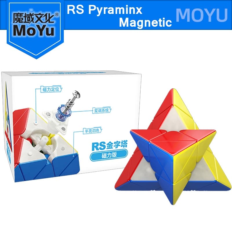 Moyu RS Pyraminx Velocidade Mágica Magnética ​ Cubo M Maglev Brinquedos Profissionais Pyramid Cube Puzzle Mágico