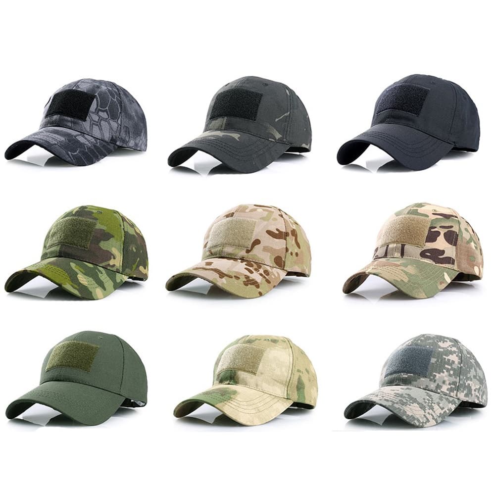 Boné De Beisebol Camuflado Para Operador Ao Ar Livre , Chapéu De Sol Esportivo Mulheres E Homens