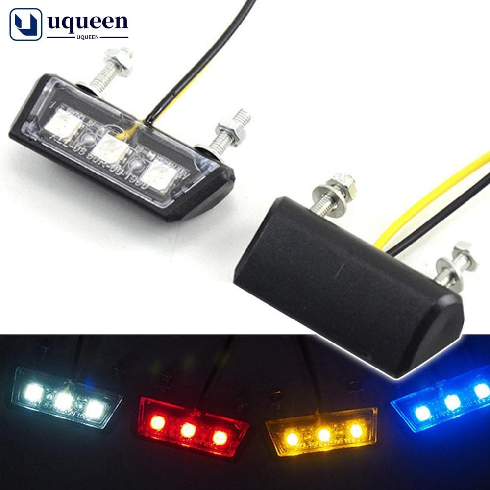 1Pc Universal 12V Placa De Licença De Motocicleta Luz LED À Prova D'água Indicadores De Lâmpada Traseira Peças DGA1