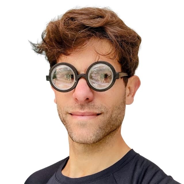 Óculos Nerd Maluco Fundo de Garrafa Pegadinha Brincadeira