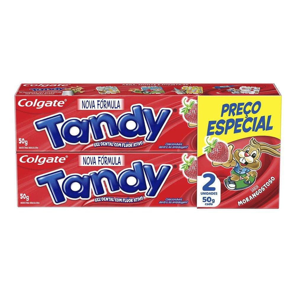 Creme Dental Infantil Colgate Tandy Morango 2 unidades de 50g