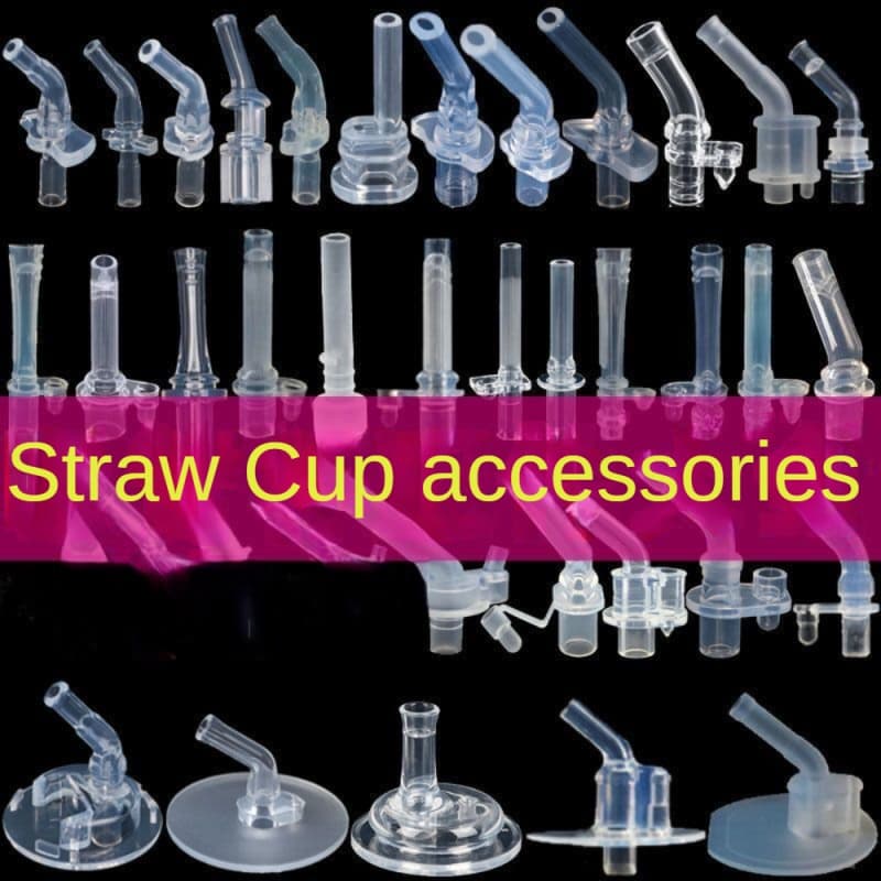 2 Peças Pontas De Palha Silicone Transparente Macio Reutilizável Canudos Acessório Para Copo De Isolamento