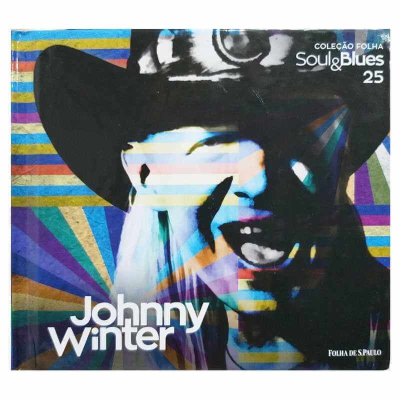 Livro Físico Com CD Coleção Folha Soul & Blues Volume 25 Johnny Winter