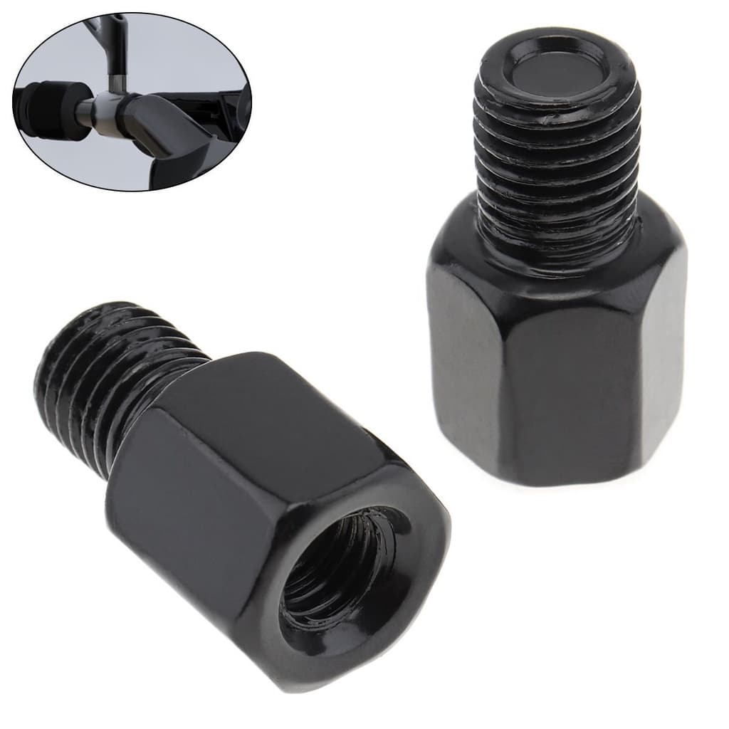 1 Peça 8mm A 10mm No Sentido Horário E Motocicleta Espelho Retrovisor Parafuso Adaptador De Rosca De Conversão De Moto