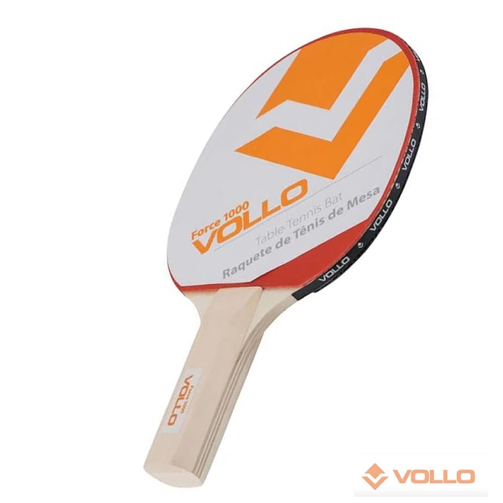 Raquete Tenis de Mesa Ping Pong Emborrachada Force 100 Vollo