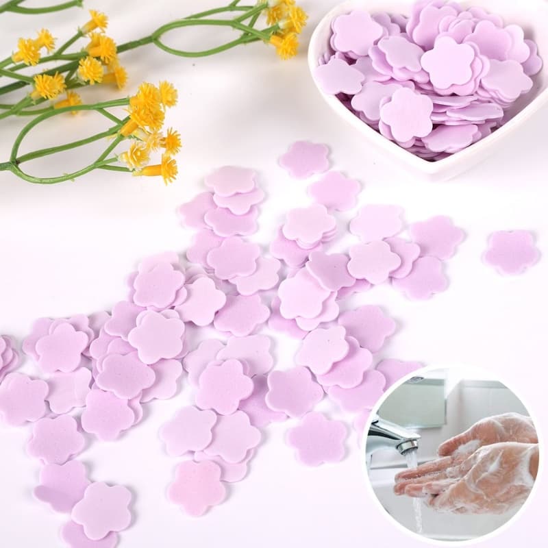 1000pcs Papel Sabão Descartável/De Limpeza Para Mãos De Lavagem Portátil/Mini Folhas De Uso Externo/Perfumado Viagem/Higienizador De/Produtos Banheiro