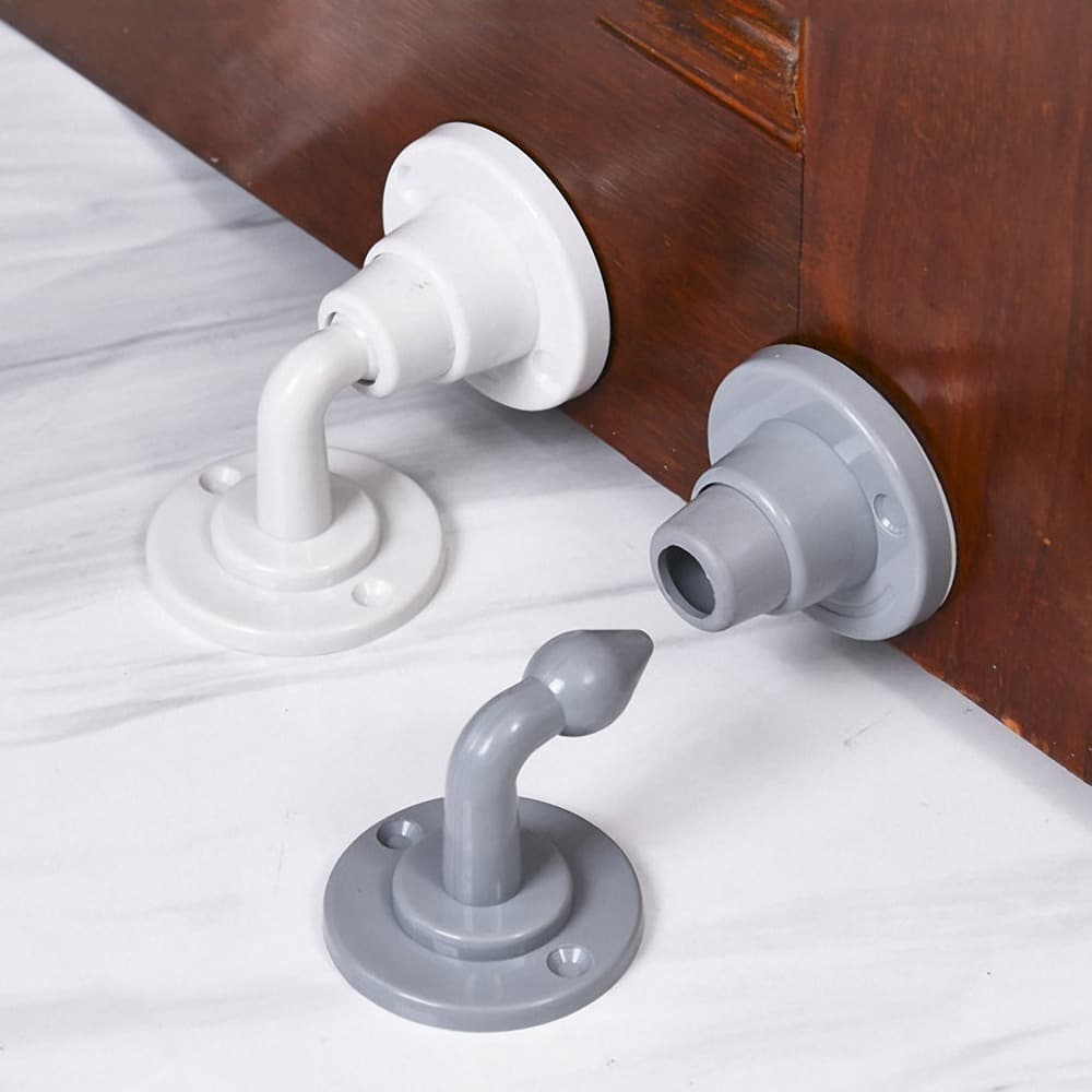 Prendedor De Porta Trava Amortecedora Aparador Peso Calço Fixador Adesivo Segurador Portas em Silicone Prático