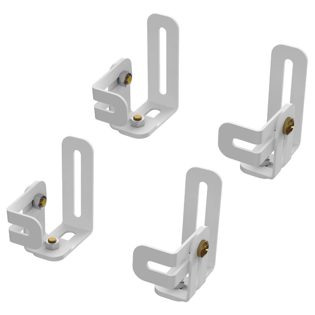 SUPORTES HOME THEATER CAIXA SOM  AJUSTÁVEL 2 PARES BRANCO