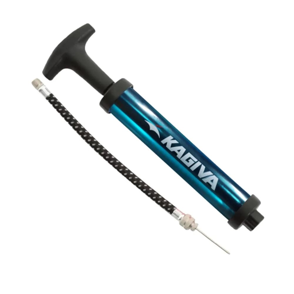 Bomba de Ar Kagiva Dupla Ação Para Bolas e Pneus Azul