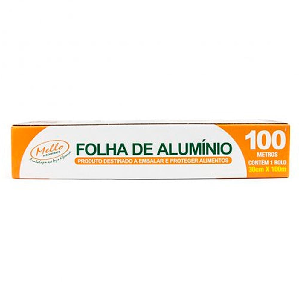 Rolo De Aluminio Mello 30cm X 100mt