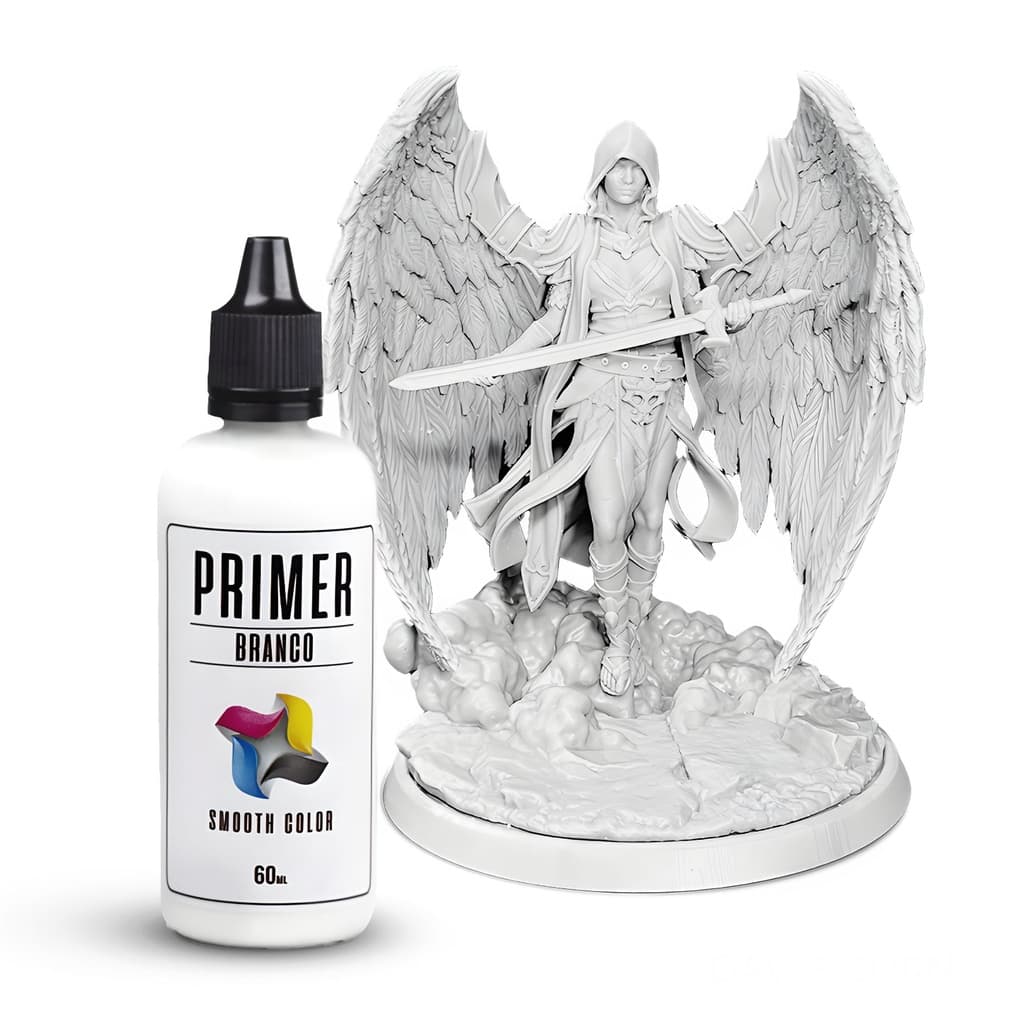 Primer 60ml - Branco - Smooth Color - Pintura Miniaturas RPG