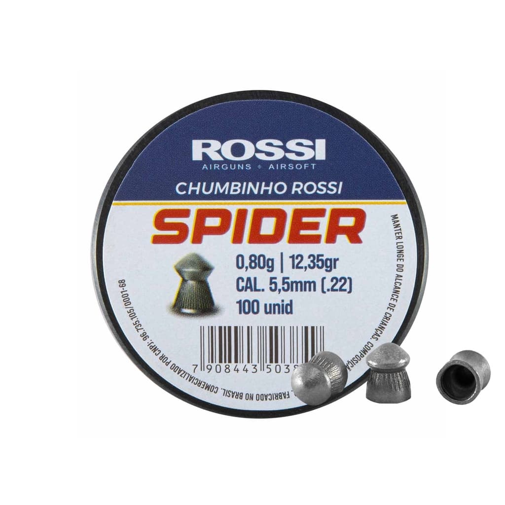 Chumbinho Rossi Premium Spider 5,5mm 100 unidades