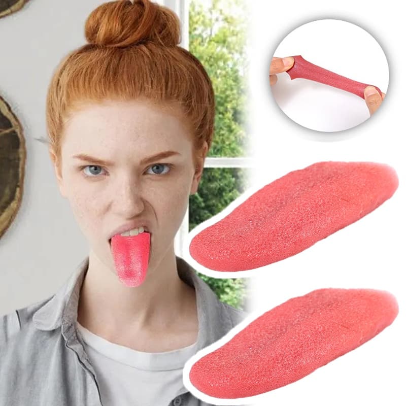 Brinquedo De Truque De Língua De Imitação Descompressão Extensível Simulação Realista Falsa Adultos Crianças Brinquedos 