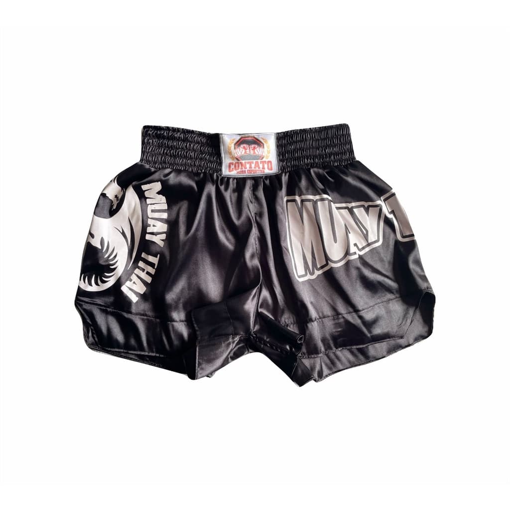Short Muay Thai Cetim Com Elastano