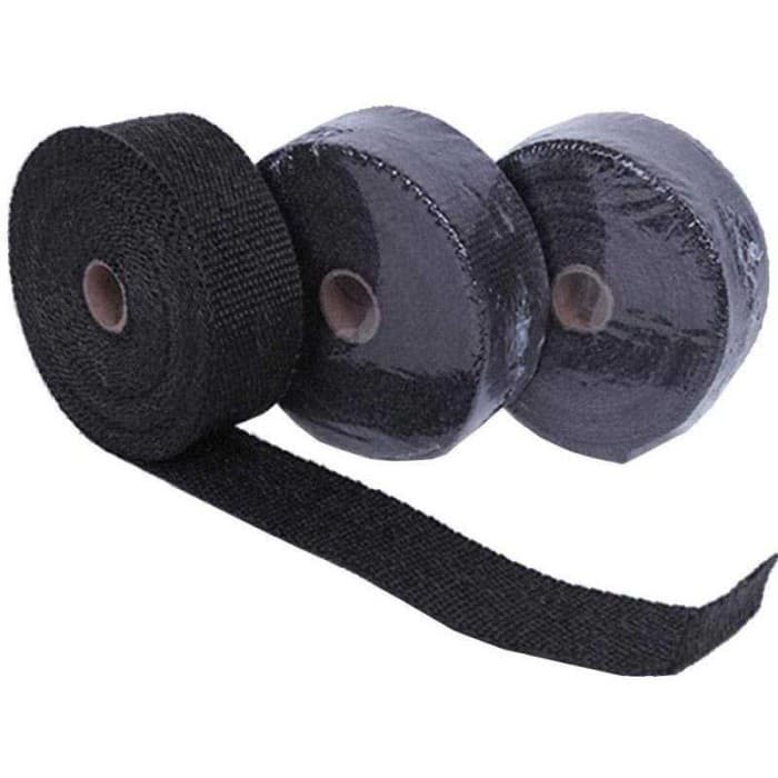 HITAM Frete Grátis Fita De Duto De Envoltório De Escape De Amortecedor De Calor-Preto