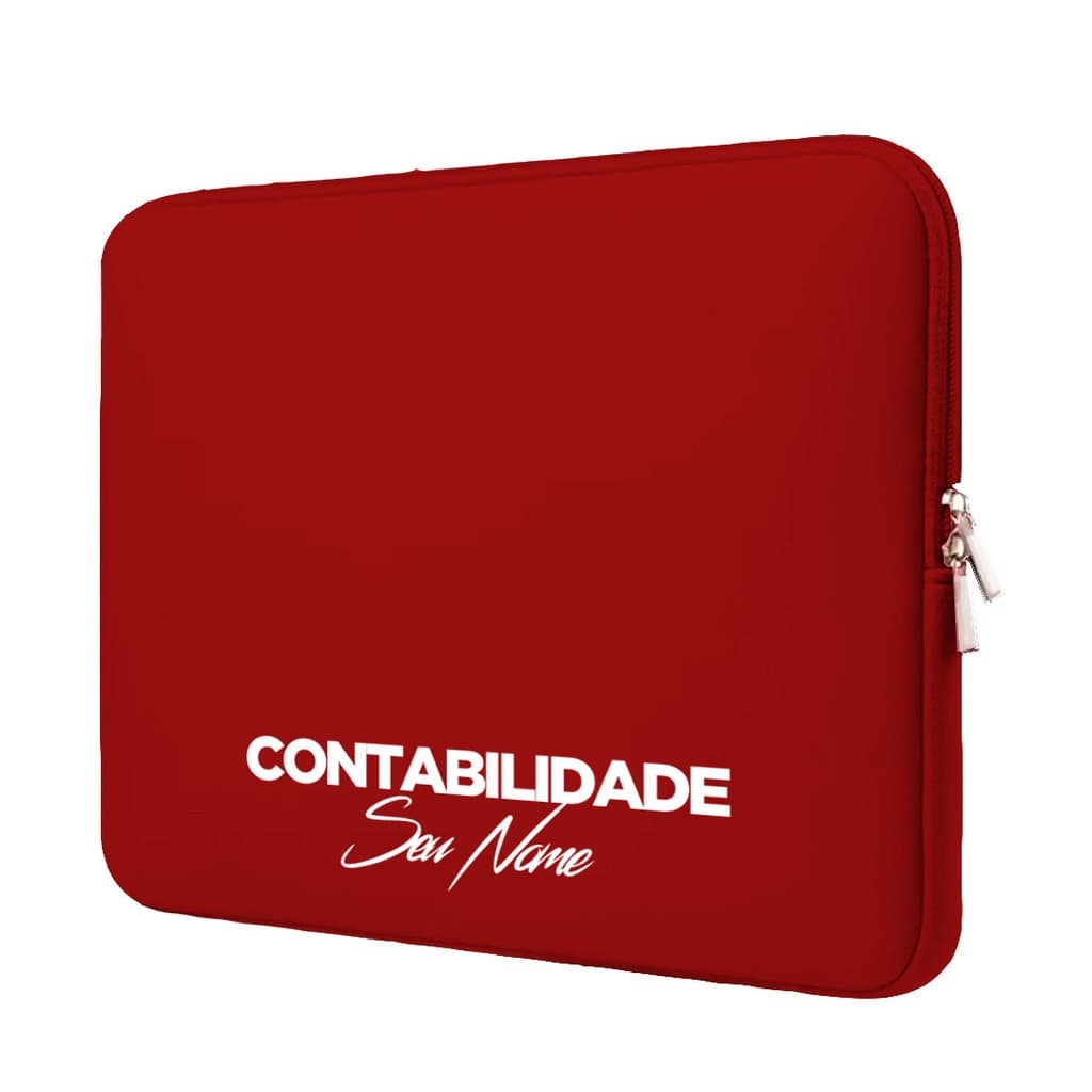 Capa Case Pasta Maleta Notebook Macbook Neoprene Personalizada 15.6/14.1/13.3/12.1/11.6/17.3/10.1 Contabilidade 3