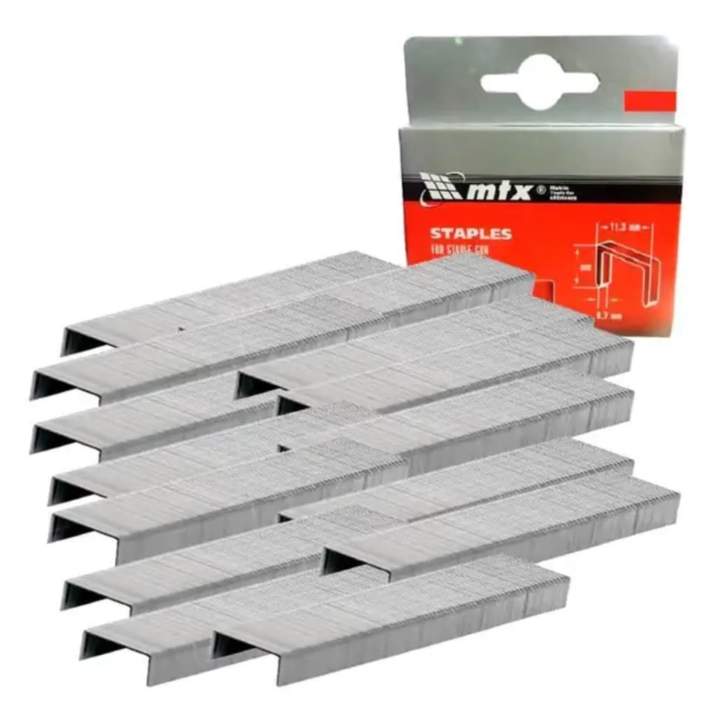 GRAMPOS 6 A 14MM TIPO 53 PARA GRAMPEADORES C/ 1000PCS MTX