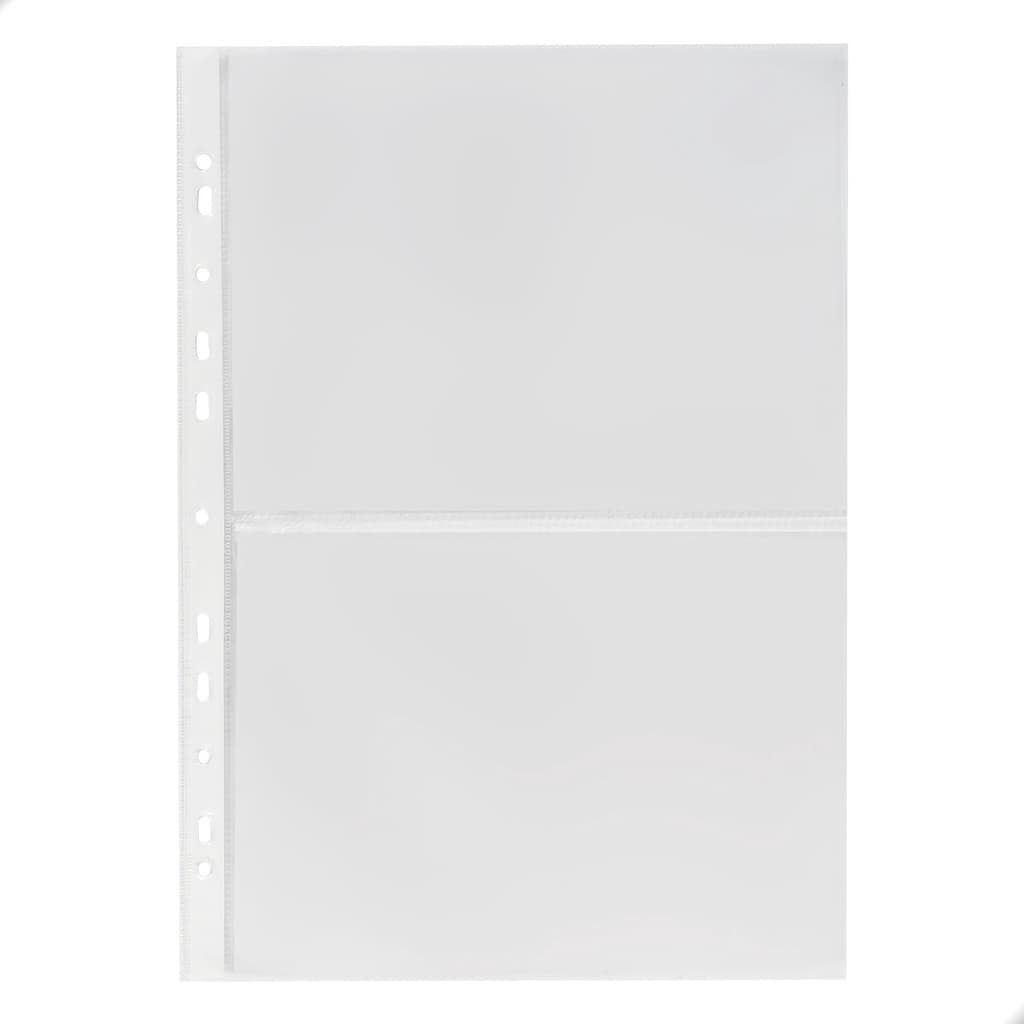 Kit 10 Folhas para Cédulas 32x24 Polipropileno 2 Espaços