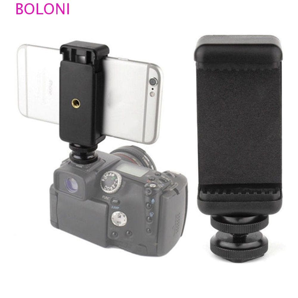 BOLONI Hot Shoe Tripé Mount Parafuso Durável Preto Para Suporte De Telefone Com Câmera DSLR