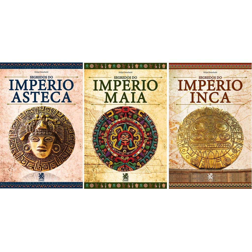 Biblioteca Grandes Civilizações - Maia, Inca e Asteca - C/3 Livros