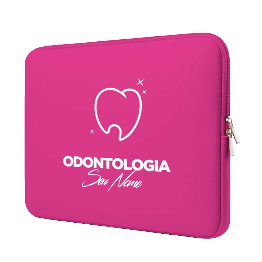 Capa Case Pasta Maleta Notebook Macbook Personalizada Neoprene 15.6/14.1/13.3/12.1/11.6/17.3/10.1 Odontologia 2
