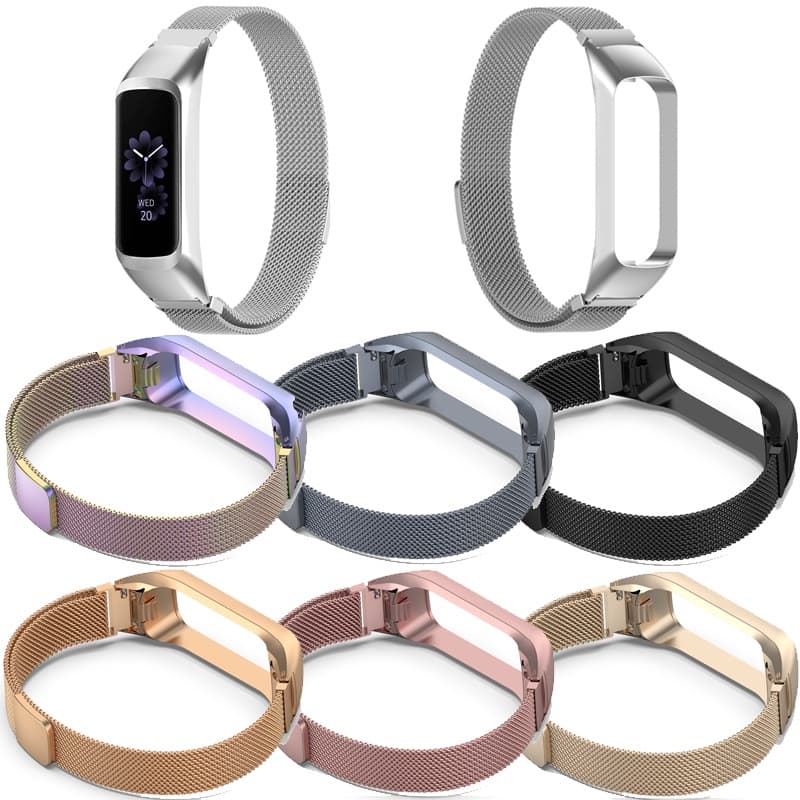 Para Samsung Galaxy Fit 2 SM R220 Magnetic Loop Metal Pulseira De Milanês