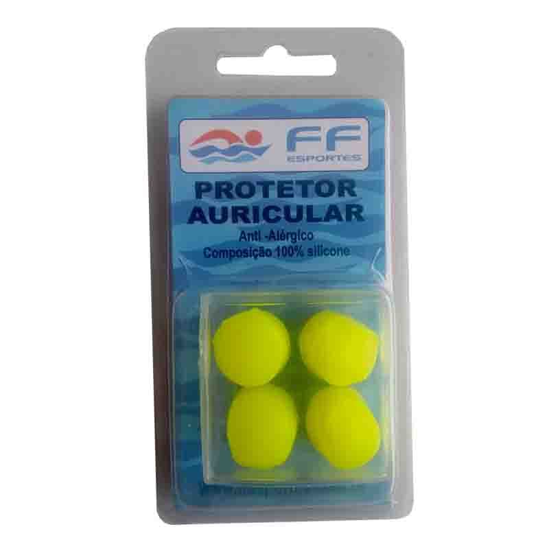 Tampão De Ouvido Ou Protetor Auricular 100% Silicone CORES:AMARELO