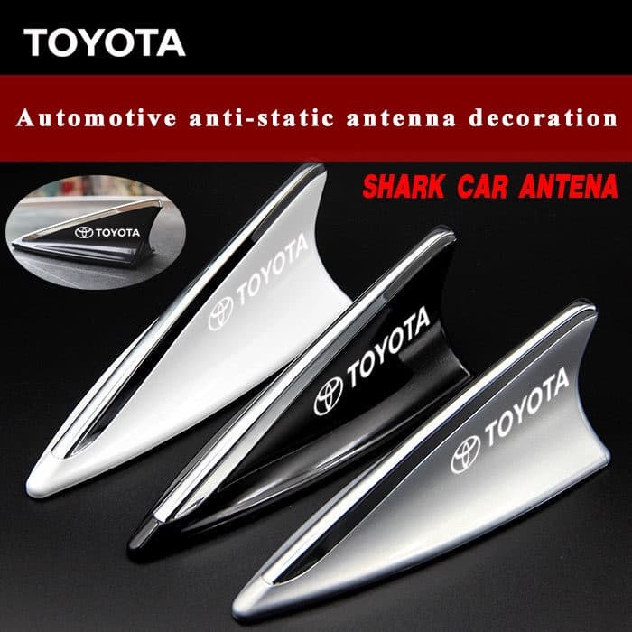 Carro Universal Dummy Shark Fin Telhado Decorativo Antena Decorativa Aérea Para toyota Yaris corolla Camry Hilux Fortuner C-HR GR 86 Supra Hiace Commuter Sienta Veloz Innova Majesty Vios