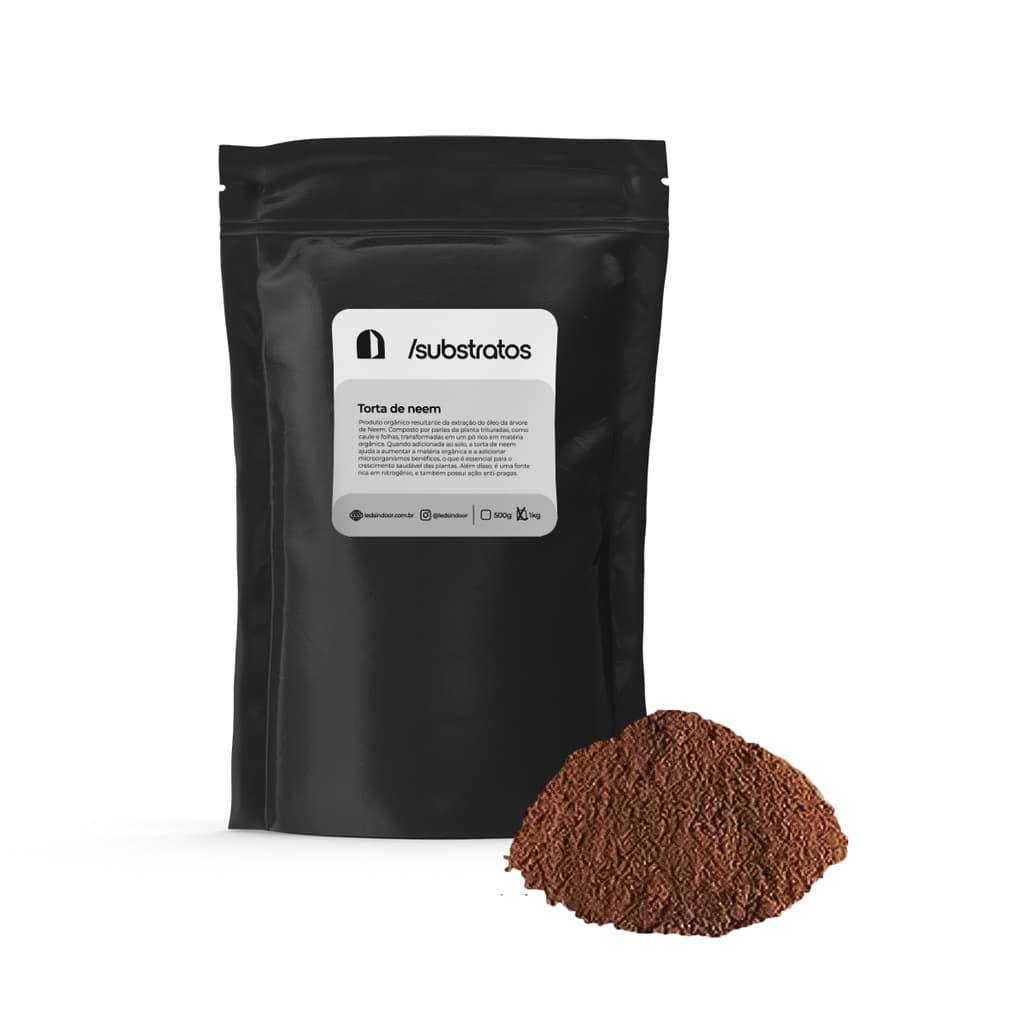 Fertilizante Torta de Neem Orgânico - Melhora Solo, Nitrogênio e Combate Pragas Controle Natural